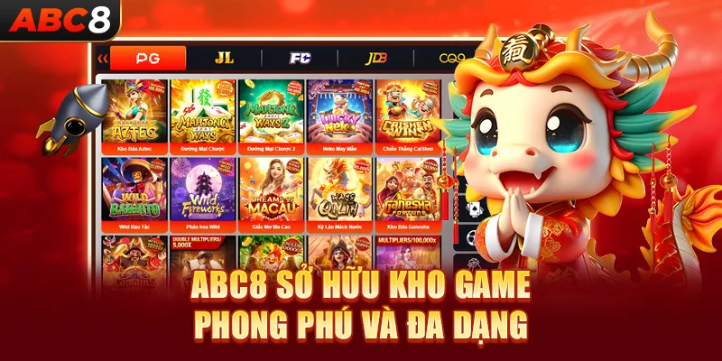 ABC8 sở hữu kho game phong phú và đa dạng